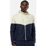 Nike Air Water Repellent Packable Hoodie Jacket Erkek Kapüşonlu Çanta Olabilen Suitici Spor Ceket Lacivert - Lacivert - Sarı