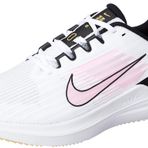 Nike Air Winflo 9 kadın spor ayakkabısı, Beyaz Pembe Sihirli Siyah Buğday Altın, 42 EU