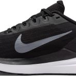 Nike Air Winflo 9 kadın spor ayakkabısı, Black White Dk Smoke Grey Pure Platin, 37.5 EU