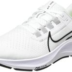 Nike Air Zoom Pegasus 38 erkek koşu ayakkabısı, White Black Pure Platinum Volt, 45.5 EU