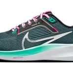 Nike Air Zoom Pegasus kadın koşu ayakkabısı, derin orman/siyah/beyaz/metalik gümüş, 37,5 EU, Derin Orman Siyah Beyaz Metalik Gümüş, 37.5 EU