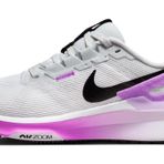 Nike Air Zoom Structure 25 kadın sokak koşu ayakkabısı, White Black Pure Platinum., 39 EU
