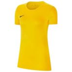 Nike Bayan T-Shirt Dri-FIT Teknolojisi ile Sarı Renkli Dayanıklı ve Rahat Kesim