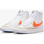 Nike Blazer Mid 77 Kadın Bilekli Spor Ayakkabısı | DA4086-106 - Beyaz - Turuncu