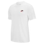 Nike Club Tee Nakış Logolu Pamuklu Erkek Tişört - Beyaz