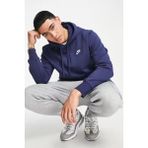Nike Clup Fleece Pullover Bb Hoodie Kapüşonlu Erkek Lacivert Sweatshirt Düz Desenli Günlük Kullanım - XL