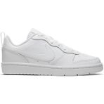Nike Court Borough Low 2 (Gs) Beyaz Erkek Çocuk Ayakkabı 37,5 Günlük Kullanıma Uygun Hafif ve Esnek