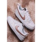 Nike Court Borough Low 2 (Gs) Kadın Günlük Spor Ayakkabı BQ5448-116 - (DipCamo)Charcoal-White