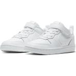 Nike Court Borough Low 2 Leather Sneaker Lastik Ipli Bantlı Spor Ayakkabı Beyaz