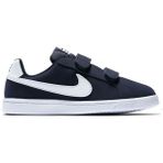 Nike Court Royale Leather Sneaker Hakiki Deri Bantlı Çırtlı Çocuk Spor Ayakkabı Lacivert