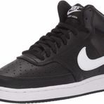 Nike Court Vision Mid kadın spor ayakkabısı, Black White, 40 EU
