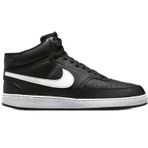 Nike Court Vision Mid Sneaker Bilekli Günlük Siyah Spor Ayakkabı