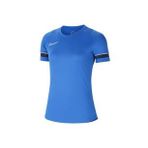 Nike CV2627-463 Kadın W Nk Df Acd21 Top Ss Kadın Mavi Futbol Tişört