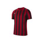 Nike CW3813-658 Dri-Fit Striped Division IV Kırmızı Spor Erkek T-Shirt