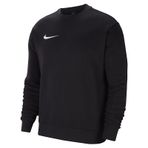 Nike CW6904 Y NK FLC PARK20 CREW Sweatshirt Erkek Siyah/Beyaz S/128-137 cm