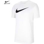 Nike CW6936-010 Dri-Fit Park Erkek T-Shirt Beyaz Renkli Nefes Alabilir Kumaş ile Şık Tasarım
