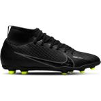Nike DJ5959-001 Jr. Mercurial Superfly 9 Club Fg/Mg Siyah Genç Çoklu Çim Zemin Kramponu