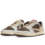 Nike DM7866-162 Air Jordan 1 Low Travis Scott Reverse Mocha Sneaker Spor Ayakkabı