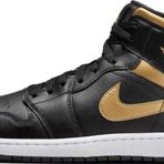 Nike DQ8426-071 Jordan Air 1 Mid Siyah Erkek Spor Ayakkabı