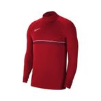 Nike Dri Fit Academy Half Zip Erkek Kırmızı Dik Yaka Sweatshirt Kırmızı