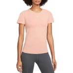 Nike Dri-Fıt Adv Aura Women's Slim-Fit Short-Sleeve Top DD0588-824 Somon Spor Kadın T-Shirt - Pembe