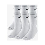 Nike Dri-Fit Cushioned Crew Orta Boy Erkek Çorap beyaz SX4446 - 1BW-Beyaz - M