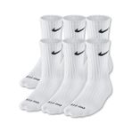 Nike Dri-fit Cushioned Crew Orta Boy Erkek Çorap Siyah/beyaz Sx4 Beyaz