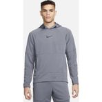 Nike Dri-FIT Fleece Fitness Erkek Gri Kapüşonlu Sweatshirt