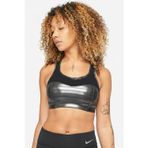 Nike Dri Fit Hight Support Shimmer Alpha Büyük Kesim Kadın Işıltılı Bra Siyah