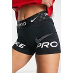 Nike Dri Fit Training Pro Graphic 3" Womens Shorts Kadın Tayt Şort Siyah - L
