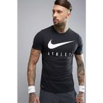 Nike Dri-Fit Training Swoosh Erkek Tişört - M - Siyah