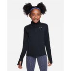 Nike Dri-FIT Uzun Kollu Çeyrek Fermuarlı Kız Çocuk Üstü - Siyah FD2853-010