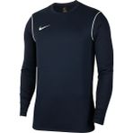 Nike Dry Park 20 Crew Top Erkek Lacivert Uzun Kollu Futbol Tişört Nefes Alabilir Kumaş