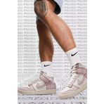 Nike Dunk High 1985 Rose Denim And Leather Sneaker Hakiki Deri Bilekli Unisex Ayakkabı Beyaz
