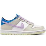 Nike Dunk Low GS Leather Sneaker Hakiki Deri Beyaz Mor Günlük Unisex Spor Ayakkabı