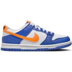Nike Dunk Low Gs Leather Unisex Sneaker Hakiki Deri Beyaz Mavi Günlük Spor Ayakkabı - Beyaz - Açık Mavi