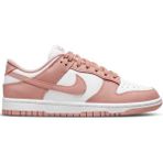 Nike Dunk Low Leather Sneaker Beyaz Pembe Spor Ayakkabı
