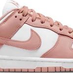 Nike Dunk Low Leather Unisex Sneaker Hakiki Deri Beyaz Pembe Spor Ayakkabı
