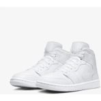 Nike DV0991 111 Air Jordan 1 Mıd Kadın Spor Ayakkabı - 001-Beyaz