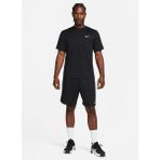 Nike DV9839-010 M NK DF UV HYVERSE SS Bisiklet Yaka Düz Siyah Erkek T-shirt