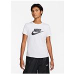 Nike DX7906-100 W NSW TEE ESSNTL ICN FTR Bisiklet Yaka Düz Beyaz Kadın T-Shirt