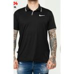 Nike EF-4504 Erkek Polyester Mesh Polo Yaka T-Shirt - Siyah