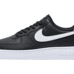 Nike Erkek Air Force 1 '07 düşük spor ayakkabı, Black White, 40.5 EU