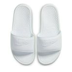 Nike Erkek Benassi Solarsoft Slide Atletik Sandalet, Beyaz/Beyaz-beyaz, 6
