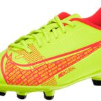 NIKE Erkek Çocuk Jr Vapor 14 Club Fg/Mg Futbol Ayakkabısı, Siyah Siyah Demir Gri, 37.5 EU