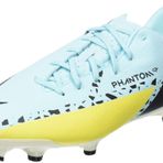 Nike Erkek Phantom Gt2 Academy Fg/Mg futbol ayakkabısı, Glacier Ice Black Yellow Strik, 41 EU