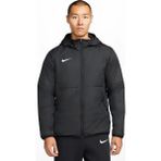 Nike Erkek Siyah Futbol Mont CW6157-010 Uzun Kollu Kapüşonlu Polyester Günlük Kullanım İçin - XL