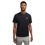 Nike Erkek Siyah Kısa Kollu Tişört S Beden Nike Sportswear Club Modeli