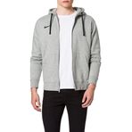 Nike Erkek Team Club 20 Kapüşonlu ceket,Dk Grey Heather / Schwarz / Schwarz,S