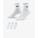 Nike Everyday Cushioned Training Ankle Socks 3lü Paket Unısex Beyaz Çorap - SX7667-100